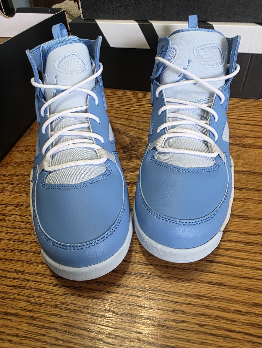 Jordanflyclb 91 Blue HighTop Sneakers Size 65y Brand New